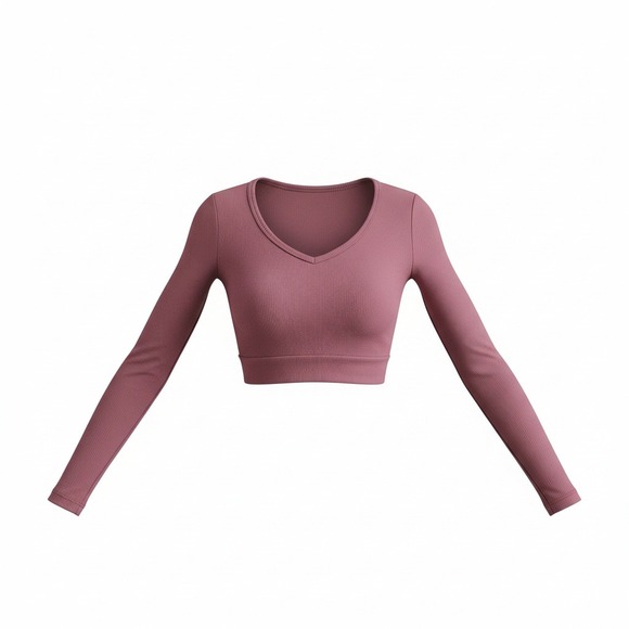 HALARA Women's SoftlyZero™ Plush Cut Out Cropped Yoga Sports Top X Small NWOT - Picture 5 of 6